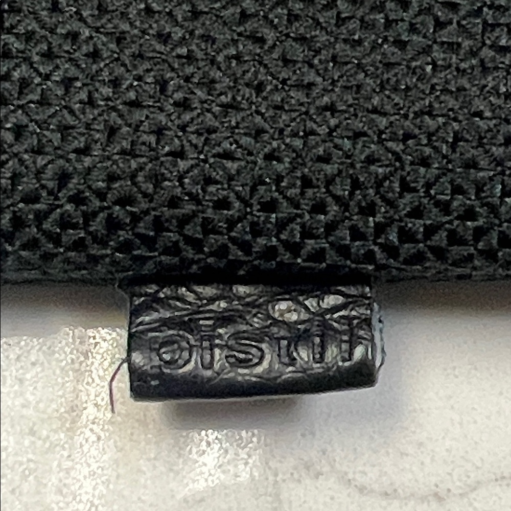 Pistil Black Have We Met? Textured Pouch Wristlet Bag with Leather Accent - Picture 7 of 13